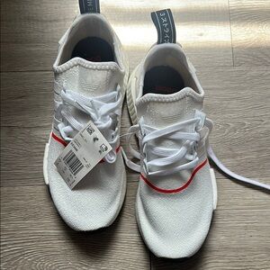 adidas White and Red Athletic Shoes